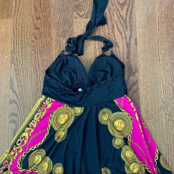 Juno Swim Suit Dress Scarf Coverup Quick Drying Top Medium - Picture 7 of 7